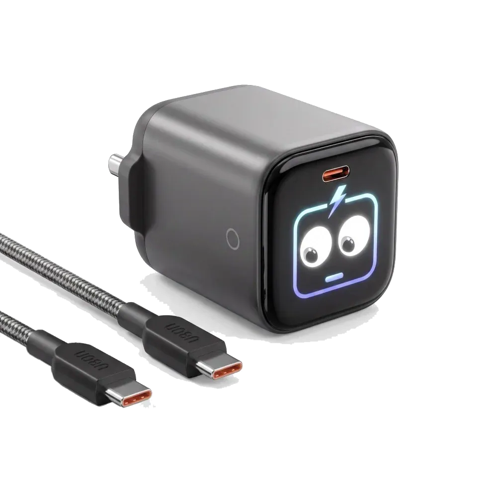 UBON CH-905 AI GAN PD Charger 45W Fast Charger with Smart Display With Type